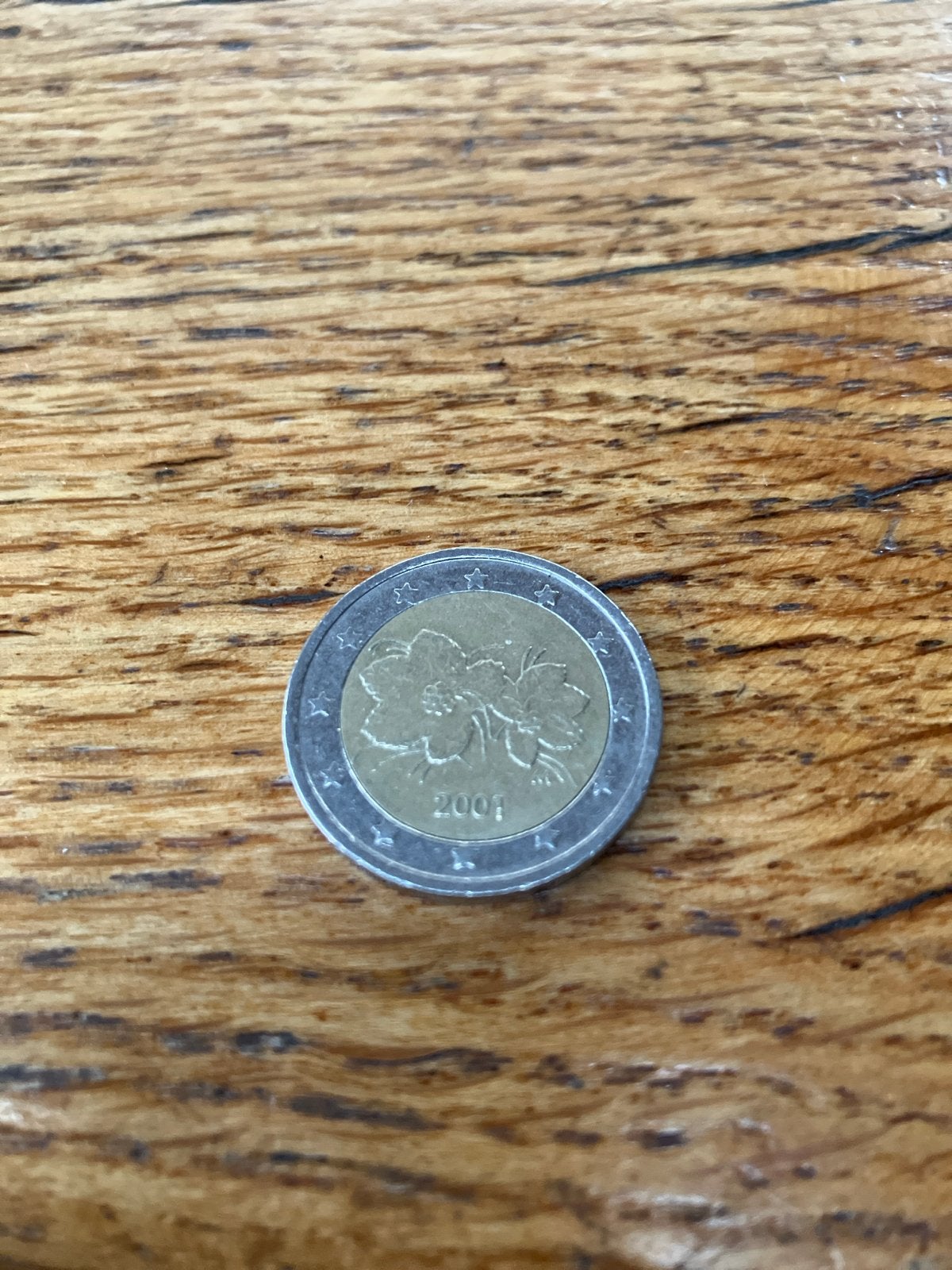 2 Euro munt Finland 2001 - Bloemenmotief, Ophalen of Verzenden, Finland, 2 euro, Losse munt