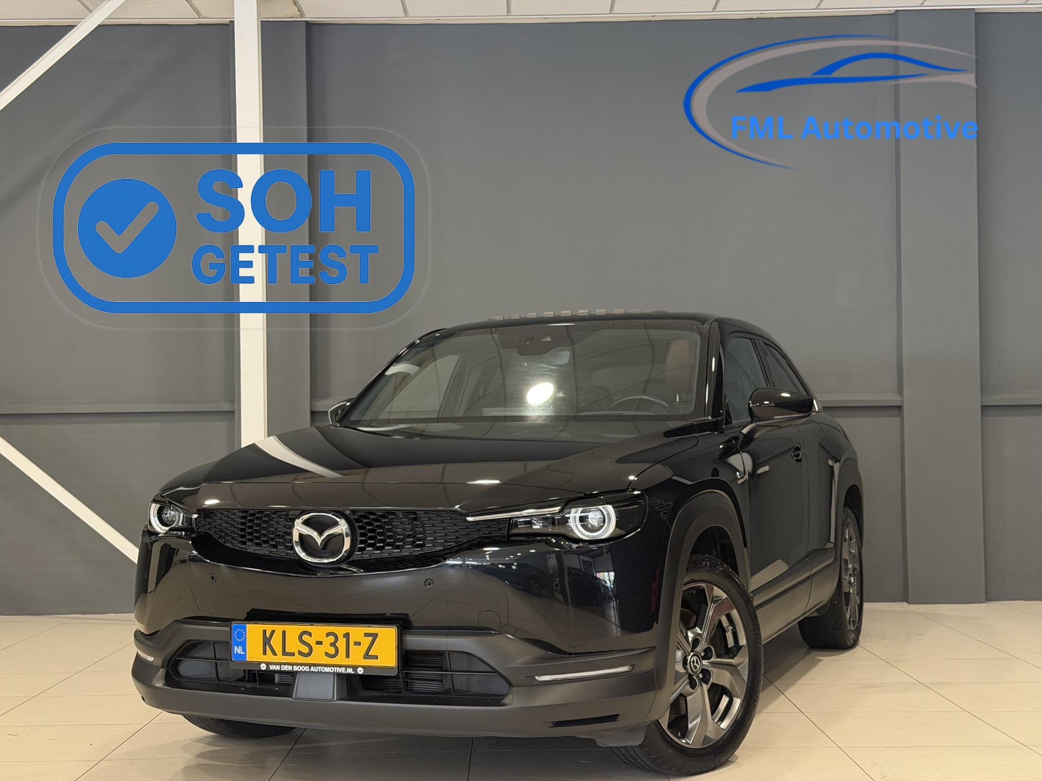 Mazda MX-30 e-SkyActiv 145 Makoto 36 kWh | Panorama dak | SO, Auto's, Mazda, 145 pk, Gebruikt, Zwart, Leder en Stof