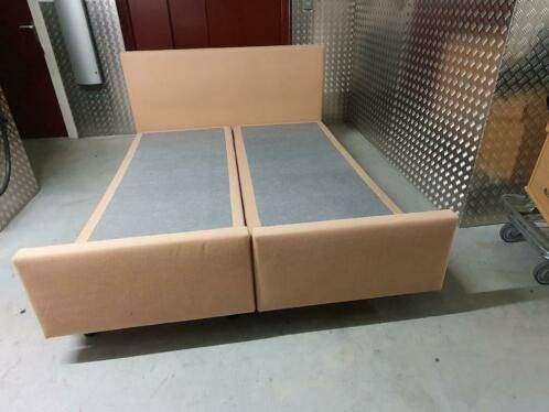 Stevige boxspring 160x200 cm, Ophalen, Tweepersoons, Zo goed als nieuw, 200 cm