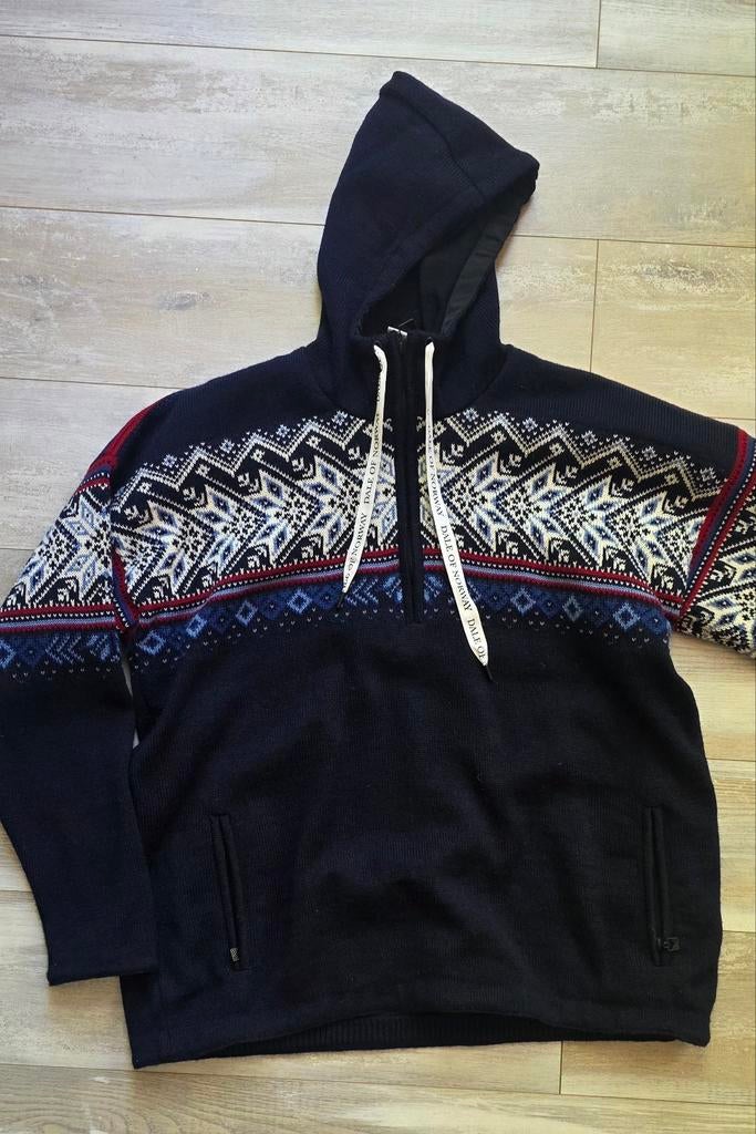 Dale of Norway hoodie met Noorse print, Dale of Norway, Blauw, Overige maten, Ophalen of Verzenden
