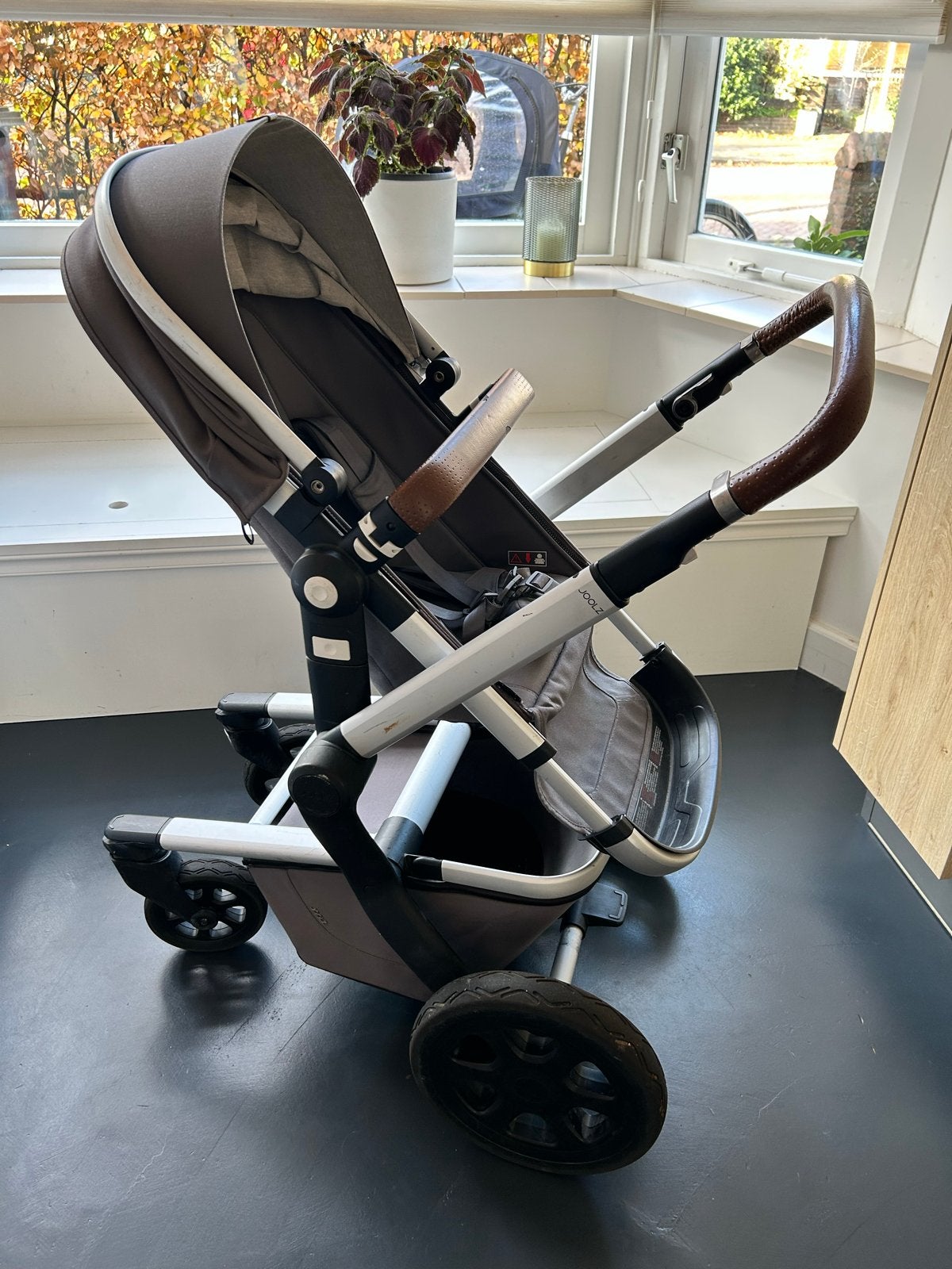 Joolz Day 2 Hippo Grey Combi Kinderwagen + Zonnescherm, Gebruikt, Combiwagen, Met reiswieg, Ophalen