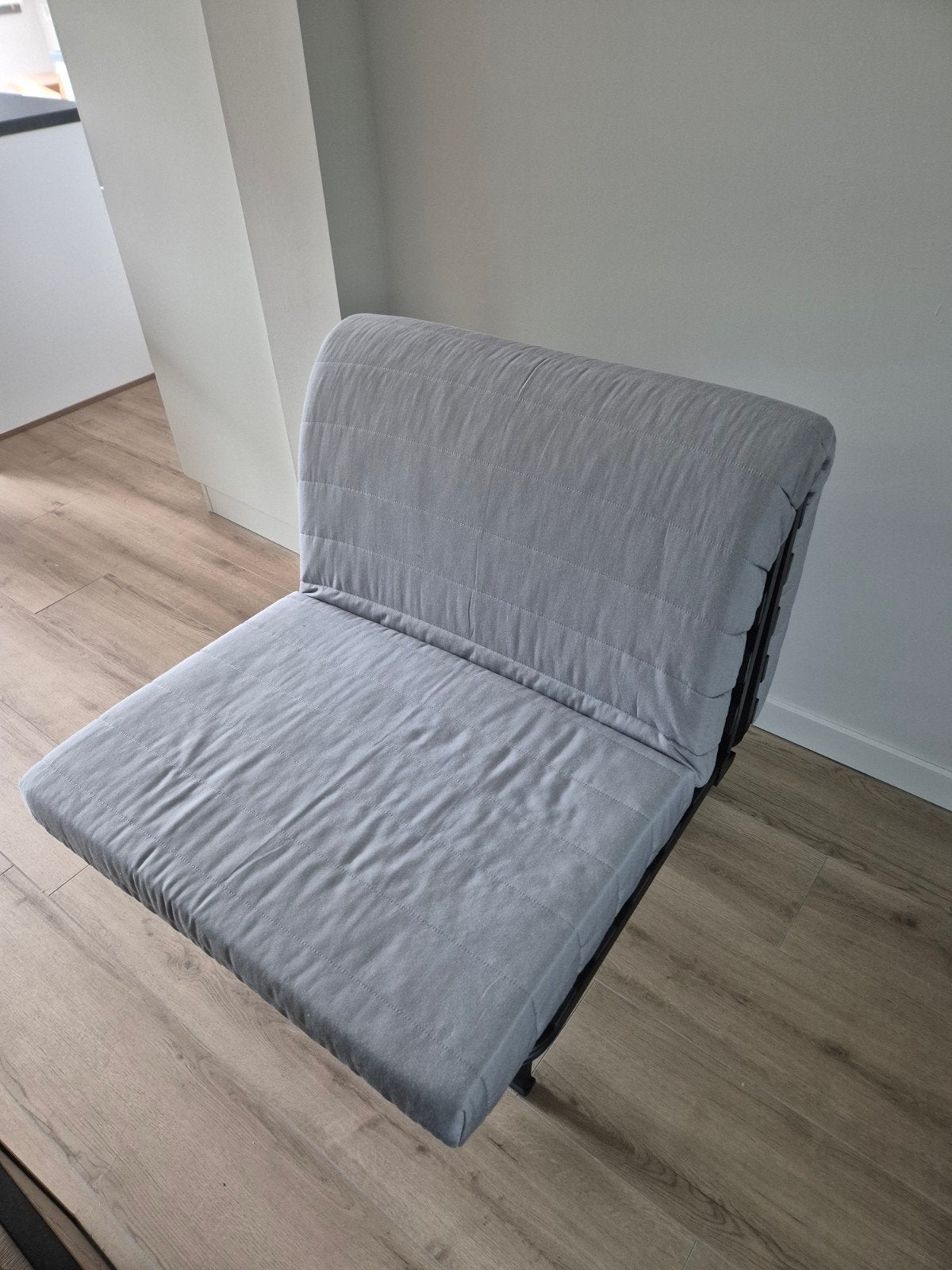 Slaapbank 1 persoon IKEA LYCKSELE LÖVÅS slaapfauteuil, Ophalen, Gebruikt, Eenpersoons, 190 cm of minder