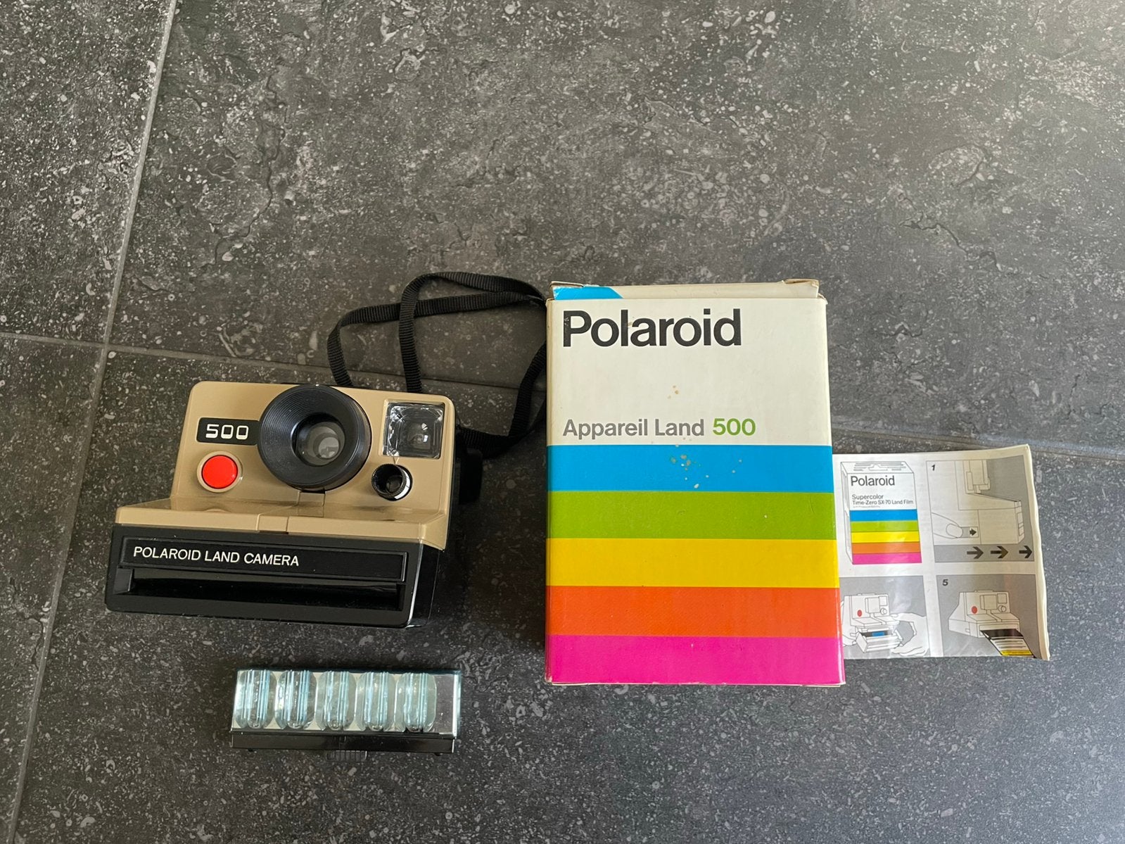 Polaroid Land 500 camera, Audio, Tv en Foto, Fotocamera's Analoog, Ophalen, Gebruikt, Polaroid