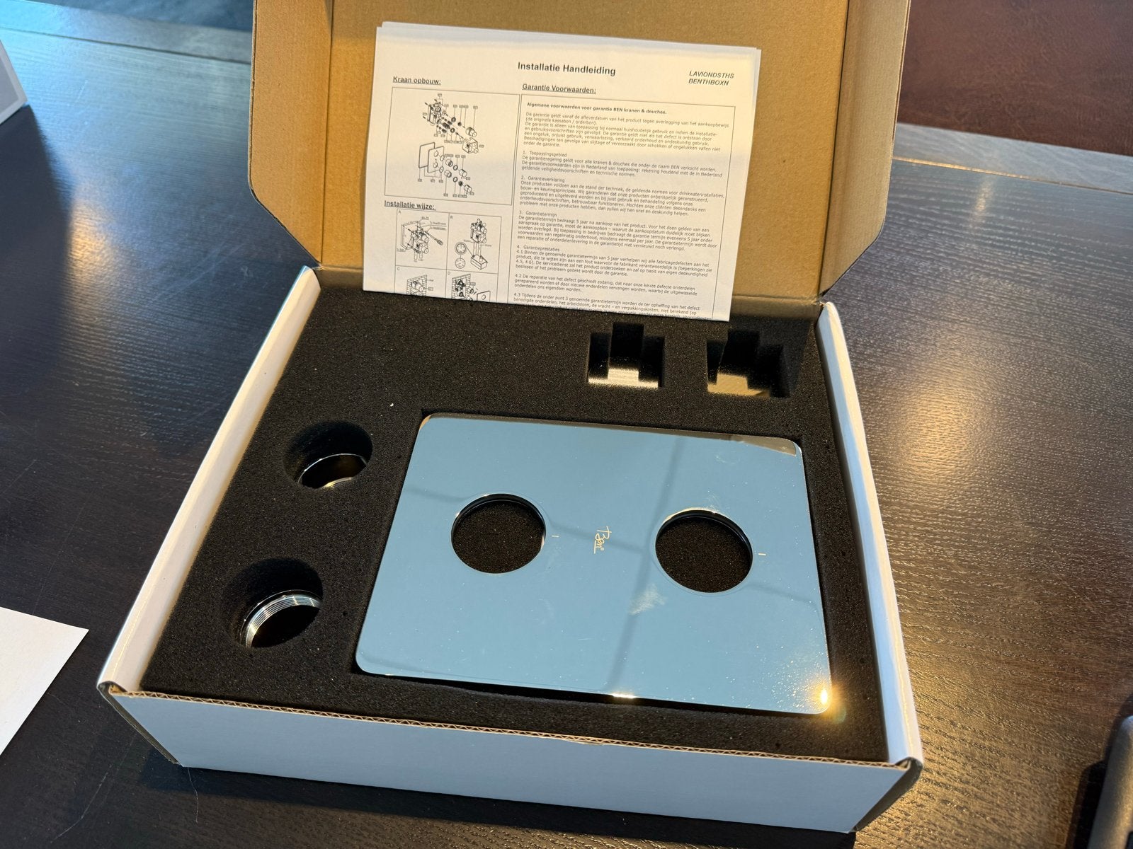 Ben Lavion afbouwset inbouwthermostaat 3 weg + dimmer, Ophalen of Verzenden, Nieuw, Chroom, Toilet
