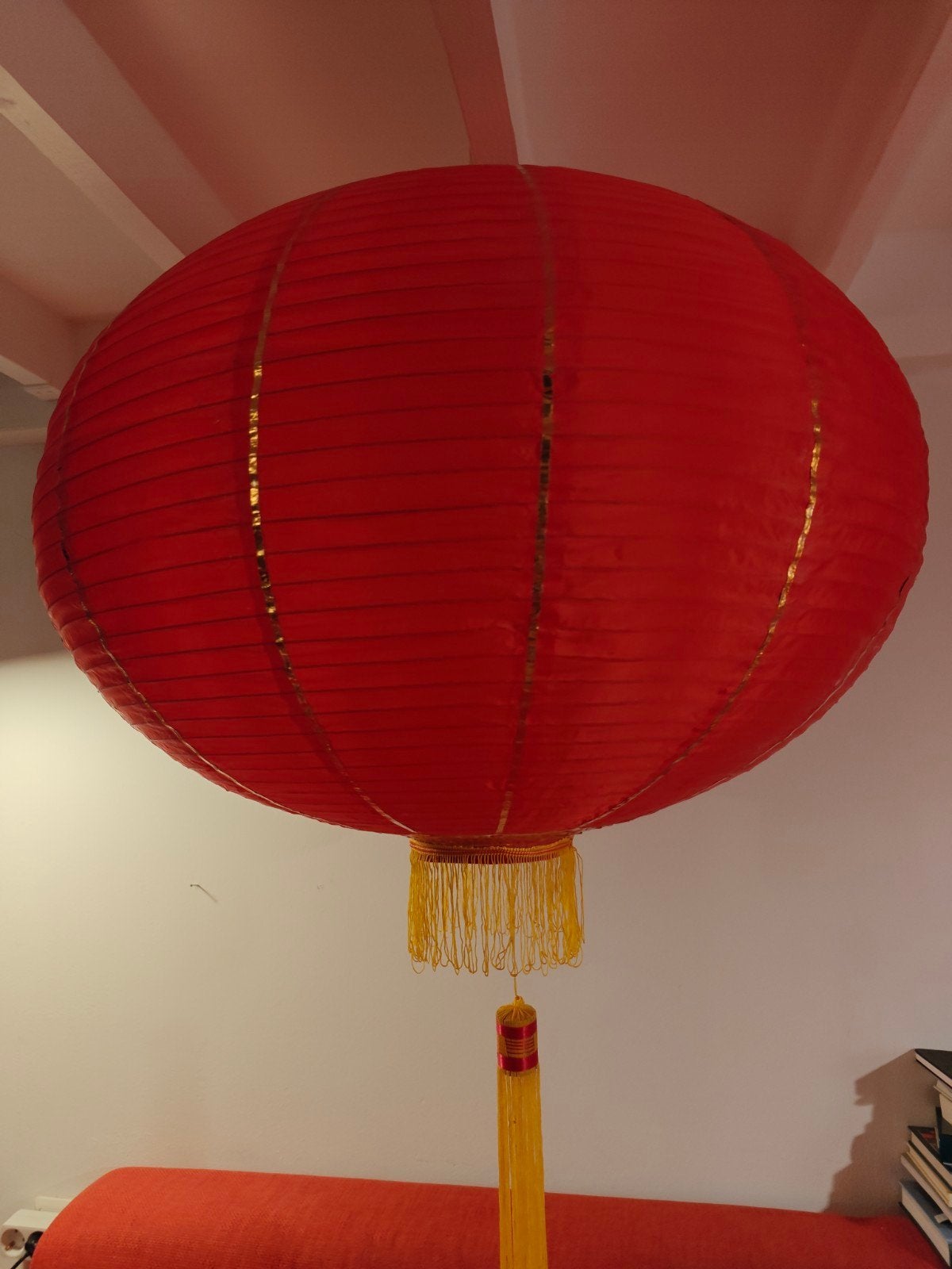 2 grote Chinese lampionnen, Huis en Inrichting, Ophalen, Gebruikt