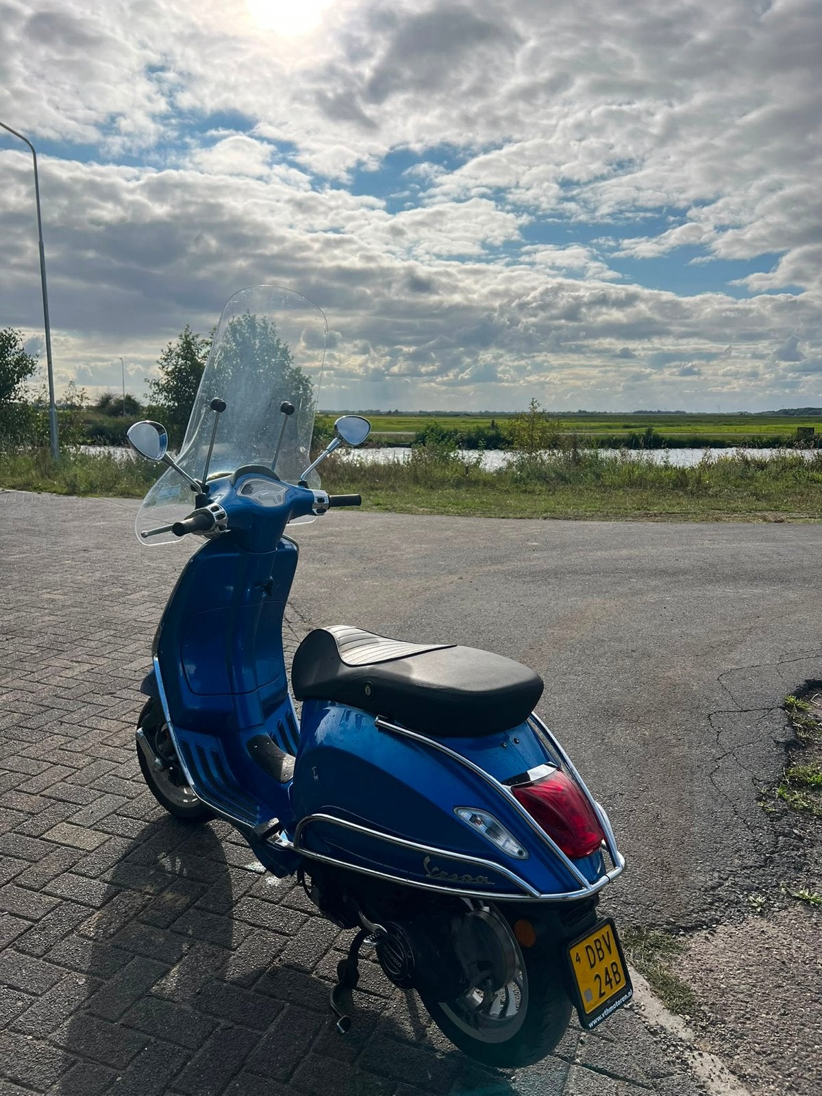 Vespa Sprint 2018 - Blauw - 32500 km, Fietsen en Brommers, Ophalen, Gebruikt, Maximaal 45 km/u, Vespa S
