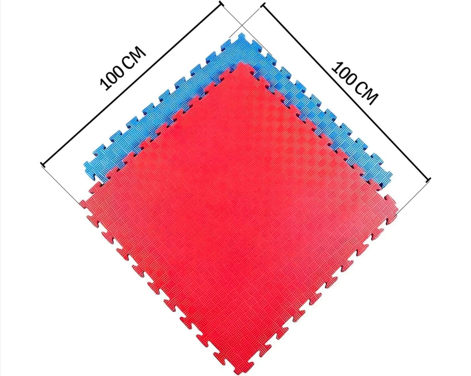 9 Tatami puzzelmatten 100 x 100 x 4 cm, Vechtsportmateriaal, Judo, Zo goed als nieuw, Groter dan maat XL