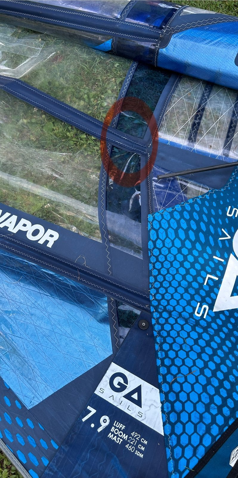 Gezocht - zeillat Gaastra Vapor 7.9, Ophalen, Zo goed als nieuw, Wingsurf-wing