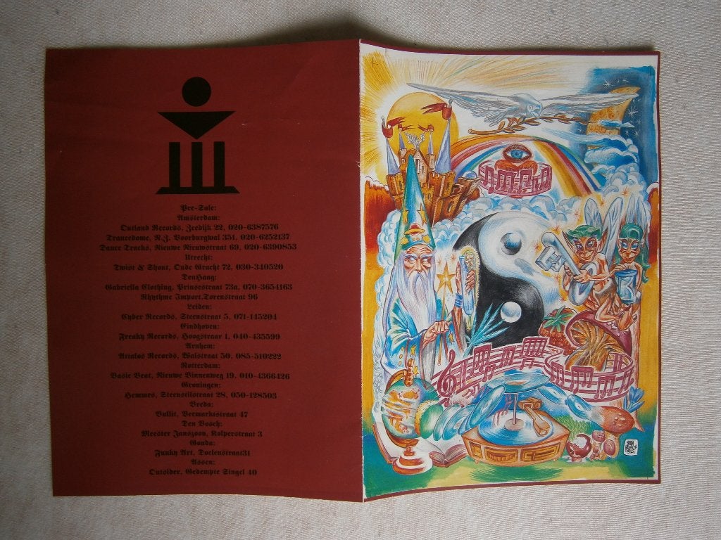 "Fairy Land" - Gashouder Amsterdam - 15 Oktober 1994. Flyer, Verzamelen, Ophalen, A4 of kleiner, Rechthoekig Liggend, Zo goed als nieuw