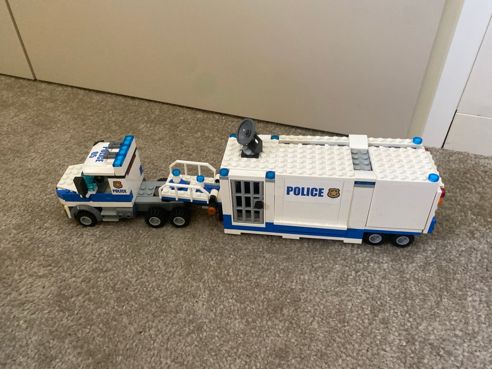 Lego City Politie Mobiele Commando Eenheid (deels compleet), Ophalen of Verzenden, Gebruikt, Overige merken