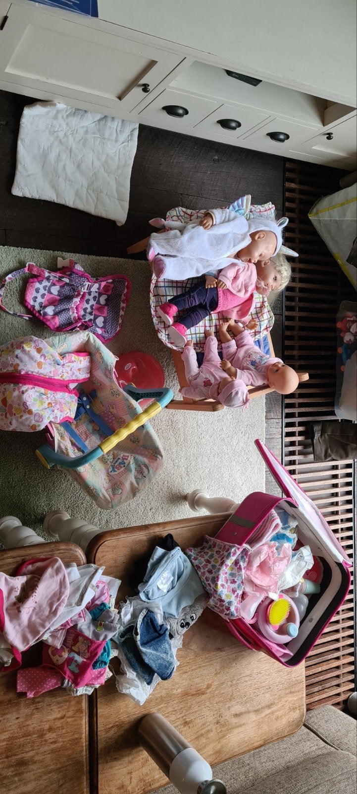 Grote set Baby Born poppen en accessoires, Ophalen, Zo goed als nieuw, Babypop