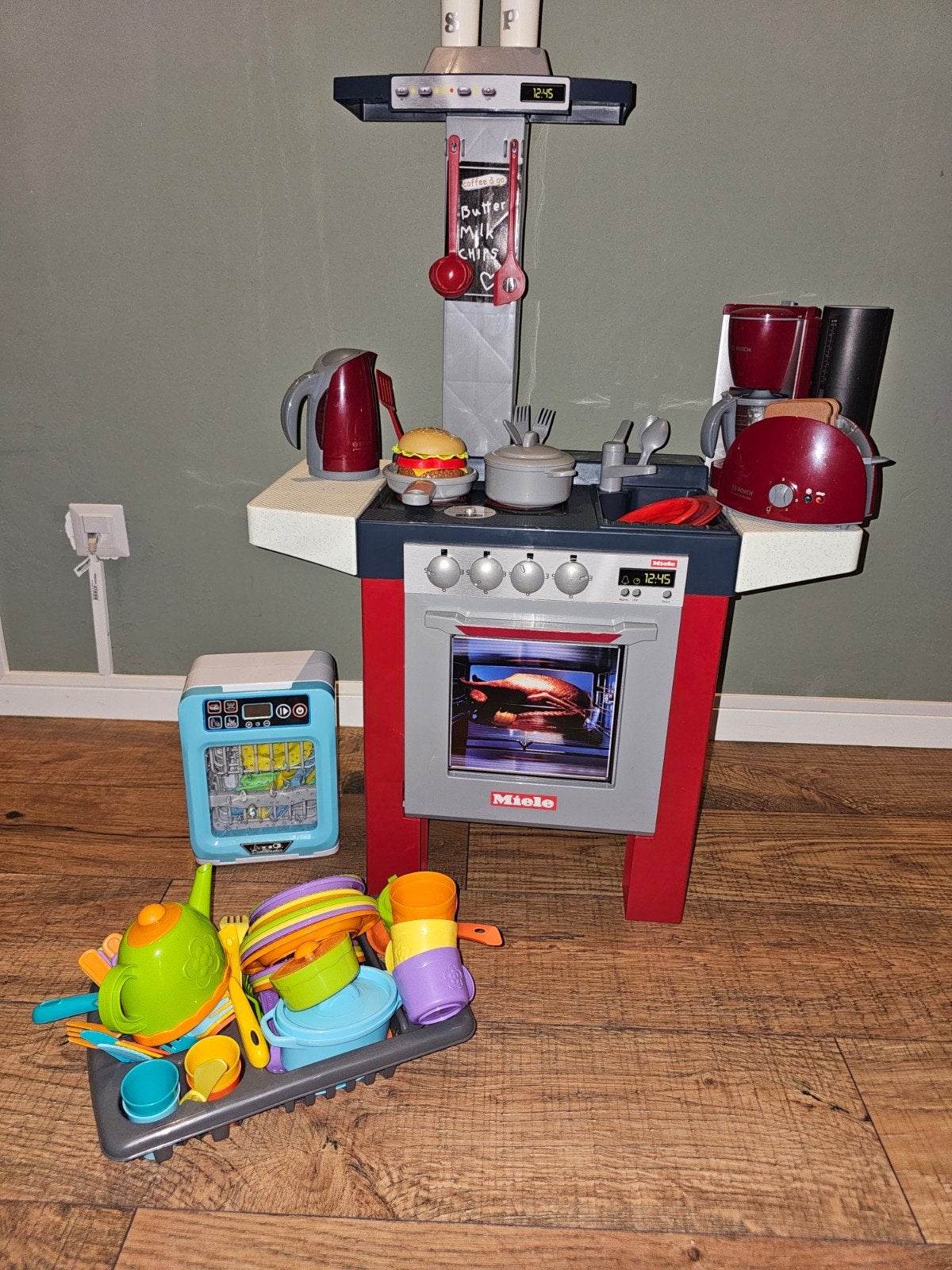 Leuke speelkeuken met vaatwasser, oven en veel accessoires, Ophalen, Gebruikt, Kunststof, Speelkeuken