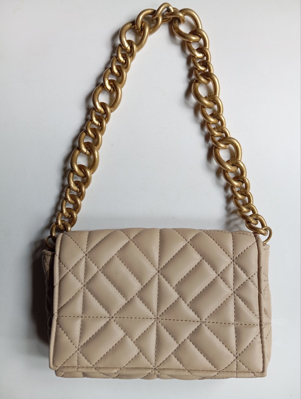 ZARA tas met goudkleurige ketting damestas super mooi, Ophalen of Verzenden, Zo goed als nieuw, Handtas