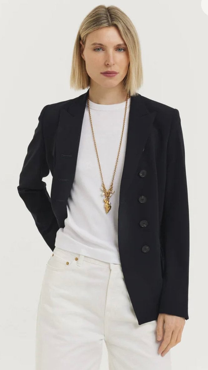Pauw blazer maat 3, Kleding | Dames, Blauw, Zo goed als nieuw, Jasje, Ophalen