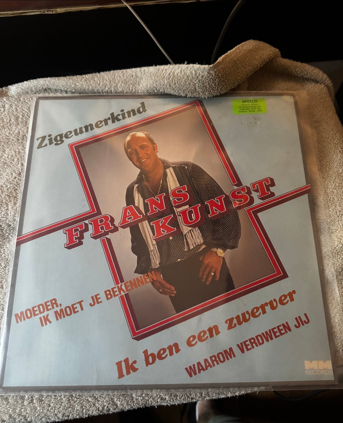 Frans Kunst LP, Ophalen of Verzenden, Gebruikt, Levenslied of Smartlap, Single