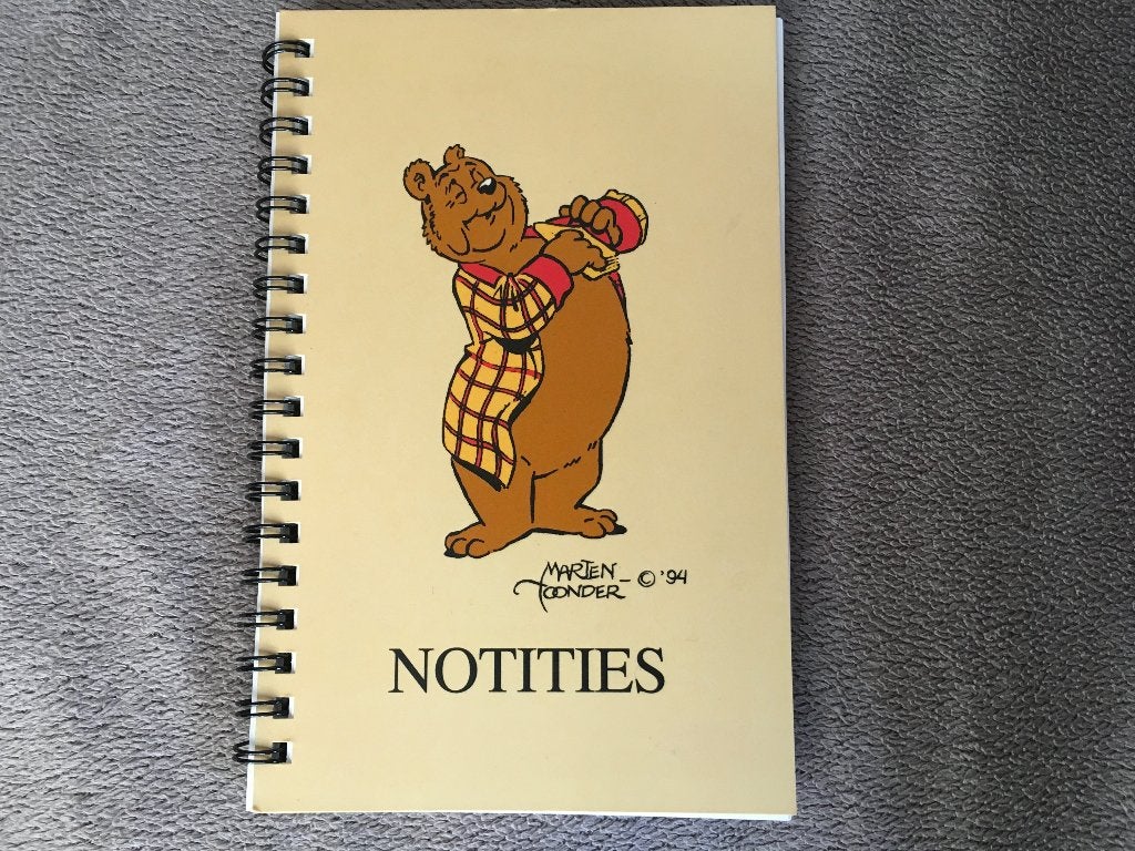 Notieboekje met heer Bommel, Eén stripboek, Ophalen of Verzenden, Maarten Toonder, Zo goed als nieuw