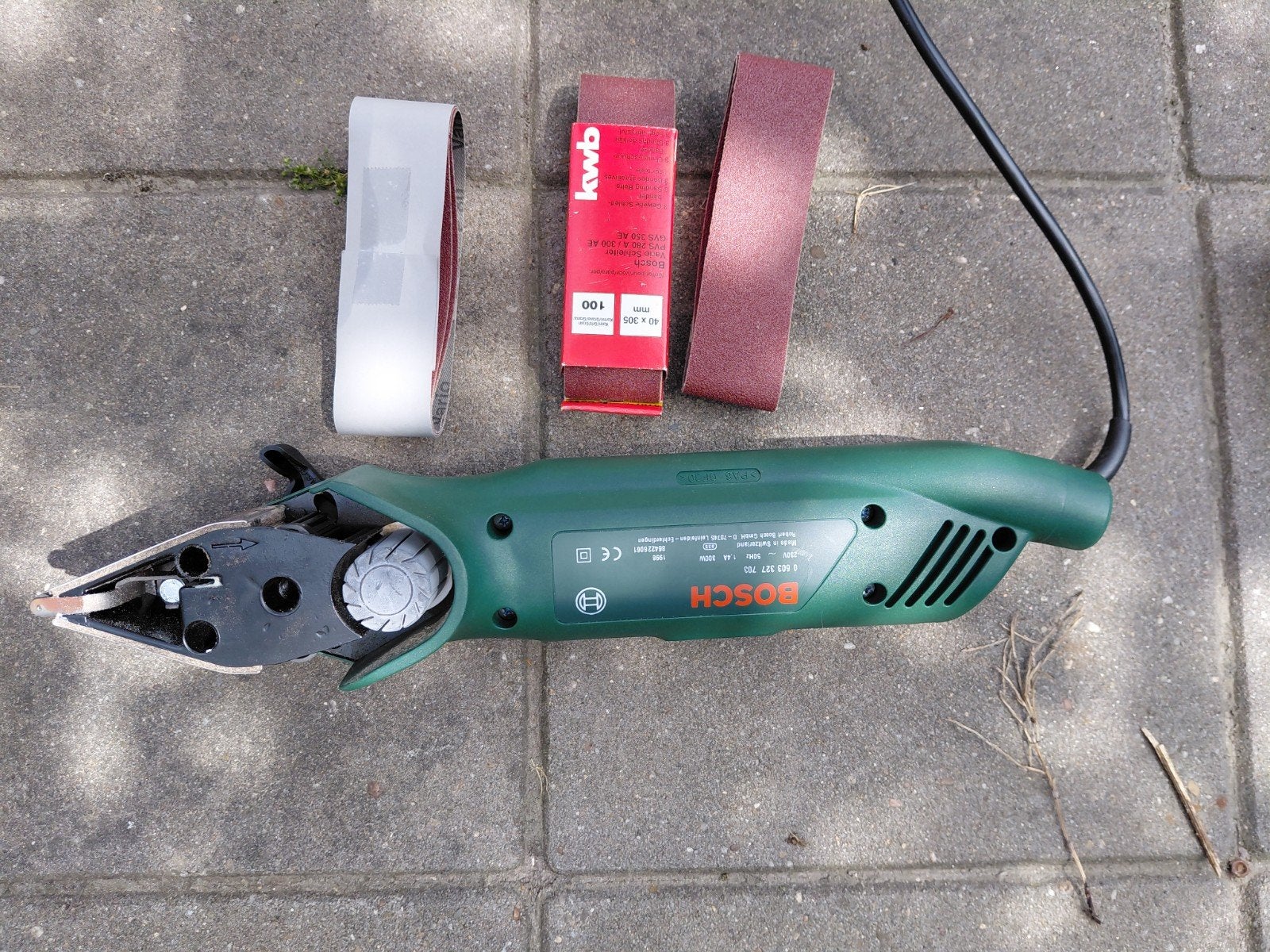 Bosch Bandschuurmachine met schuurbanden, Ophalen, Gebruikt, 600 tot 1200 watt, Bandschuurmachine