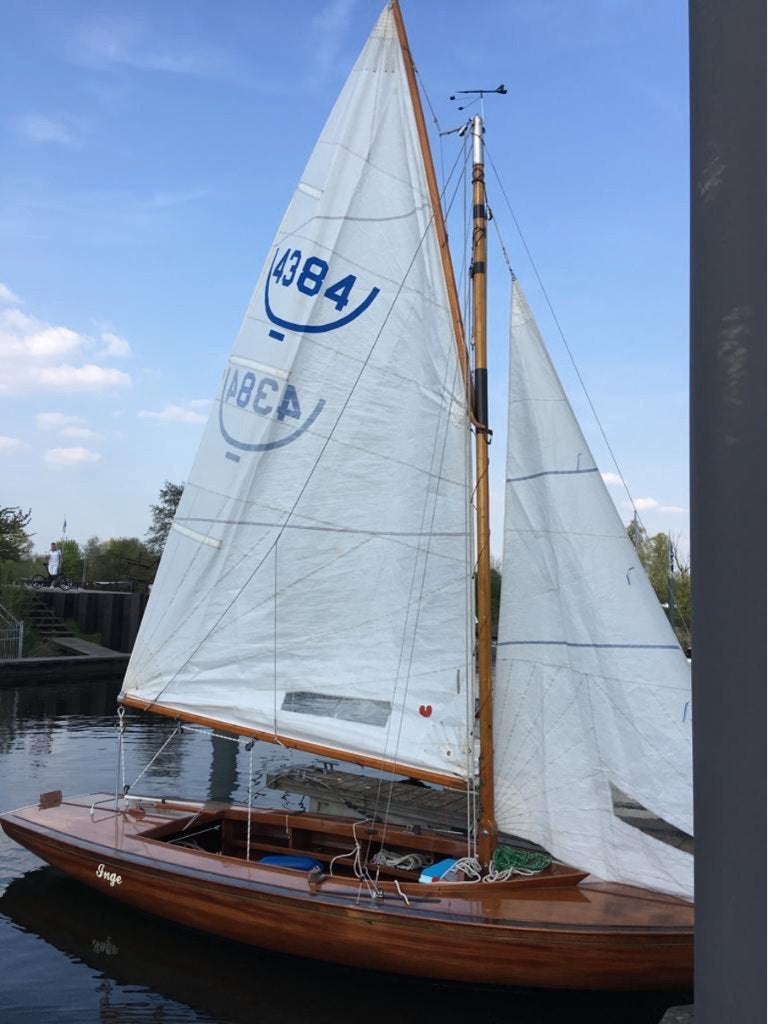 BM 16m² Somers mahonie, zeilklaar met trailer, Watersport en Boten, Ophalen, Gebruikt, 85 cm, 16m² klasse