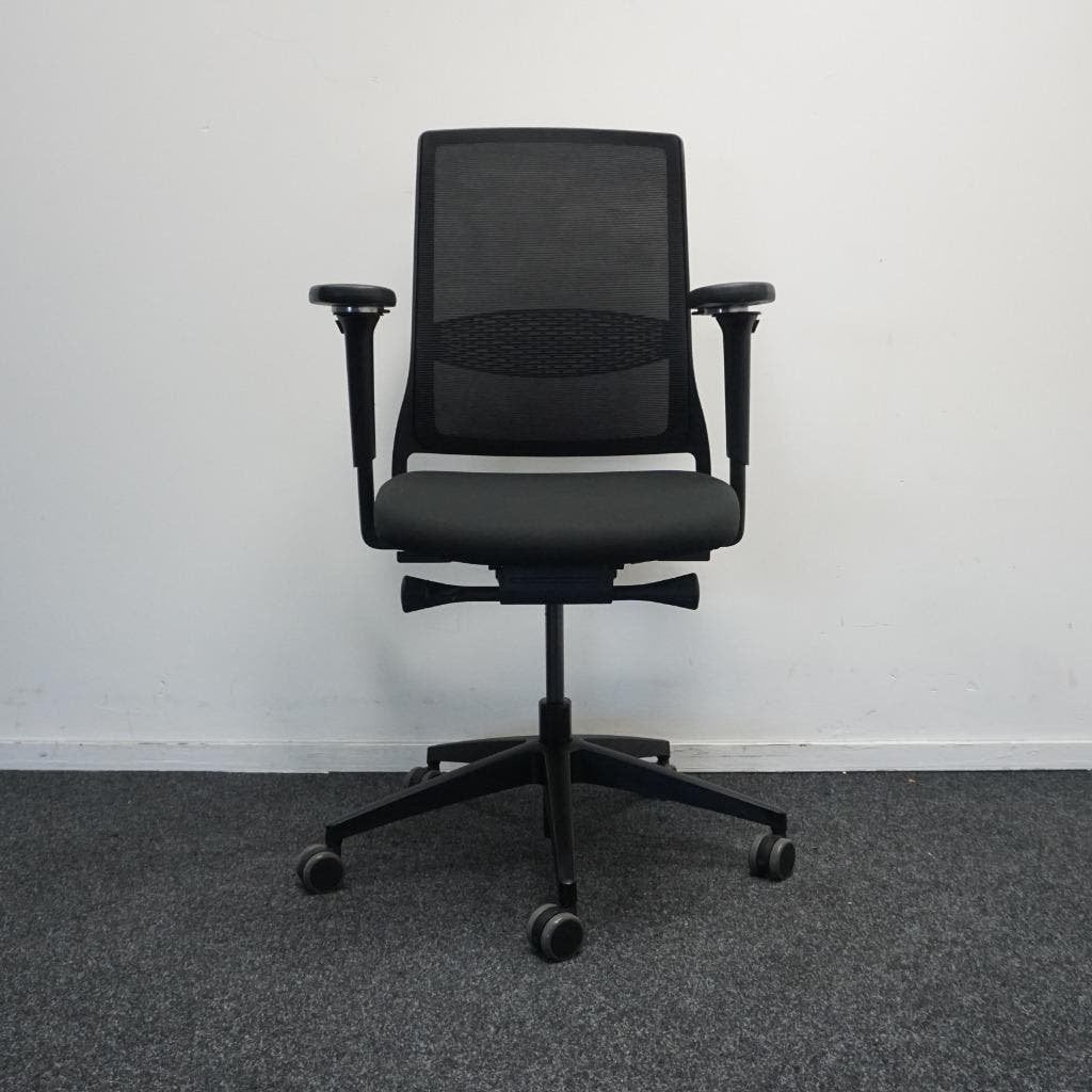 Gispen Zinn Bureaustoelen | NPR | Zwart/Zwart | Nieuwe Stof, Gebruikt, ., Zwart, Ophalen of Verzenden