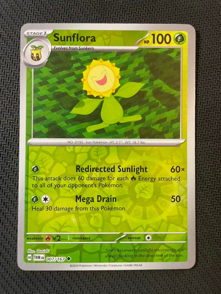 Sunflora 007/167 Reverse Holo Twilight Masquerade Packfresh, Ophalen of Verzenden, Zo goed als nieuw