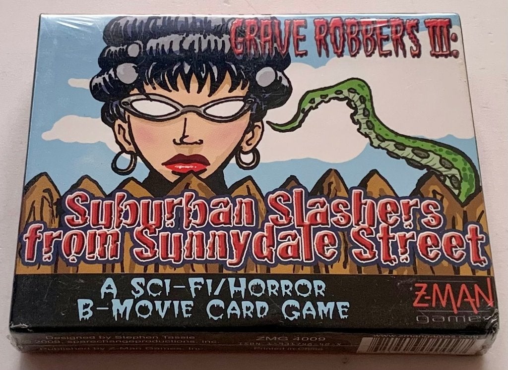 Grave Robbers III Suburban Slashers Sci-Fi/Horror Card Game, Vijf spelers of meer, Ophalen of Verzenden, Nieuw, ZMAN Games