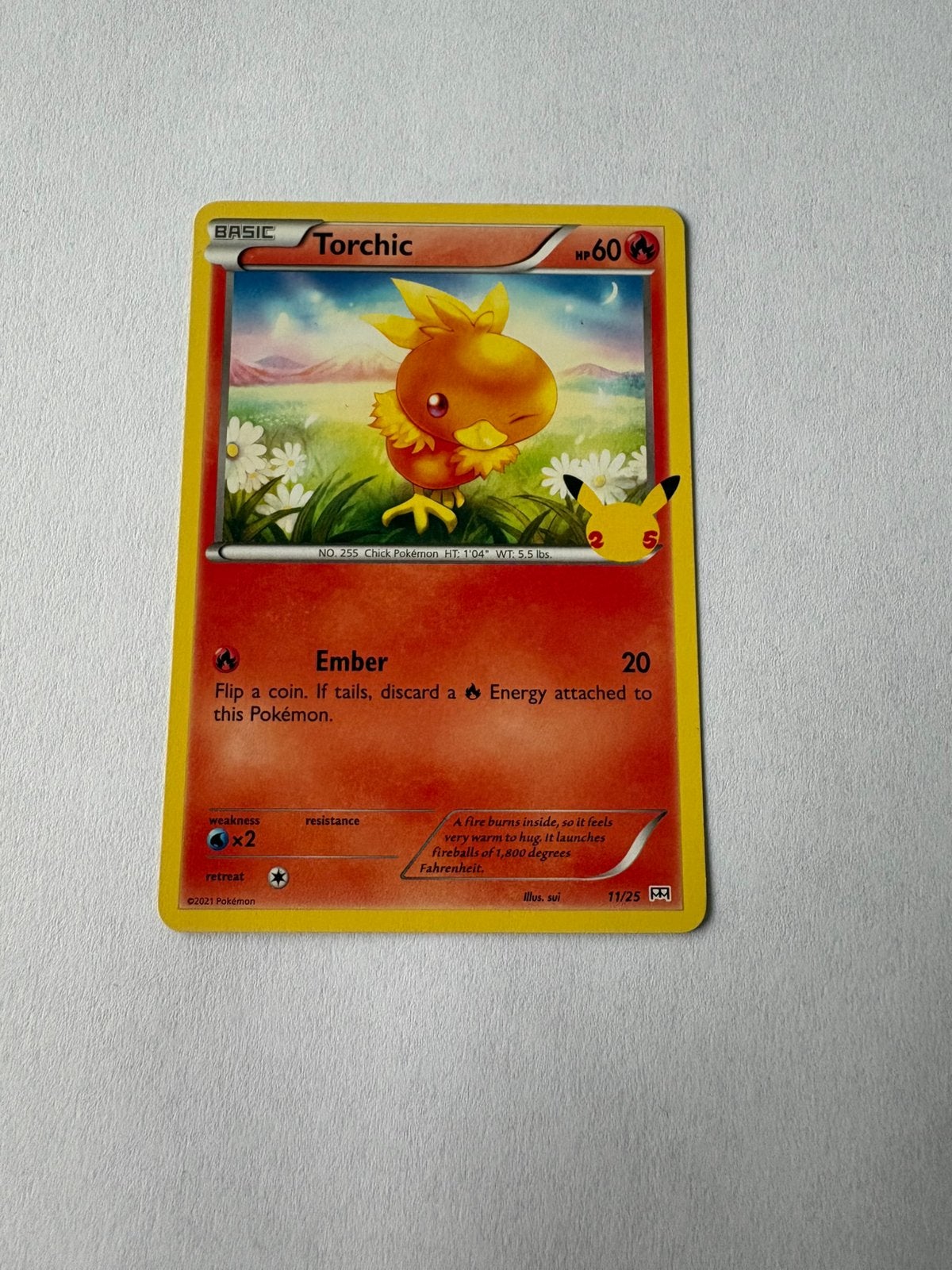 Pokémon kaart Basic Torchic, Ophalen of Verzenden, Nieuw