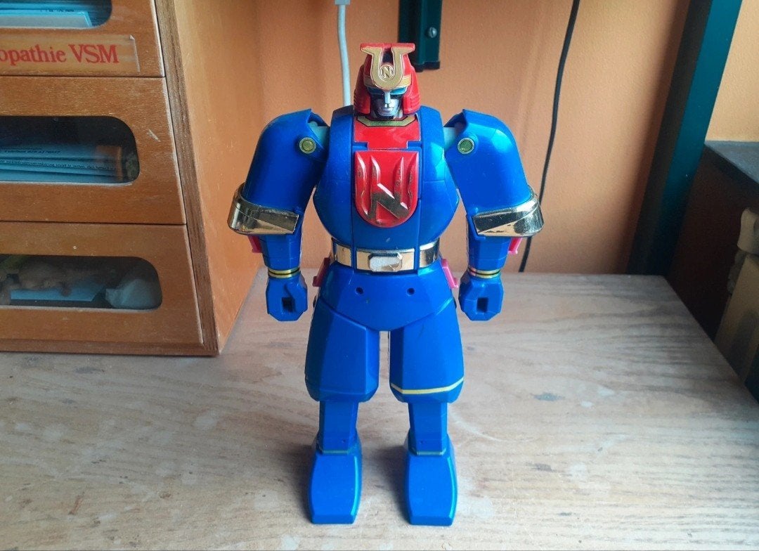Power Rangers Blue Ninja Zord Ninjor Vintage Bandai 1995, Ophalen of Verzenden, Gebruikt