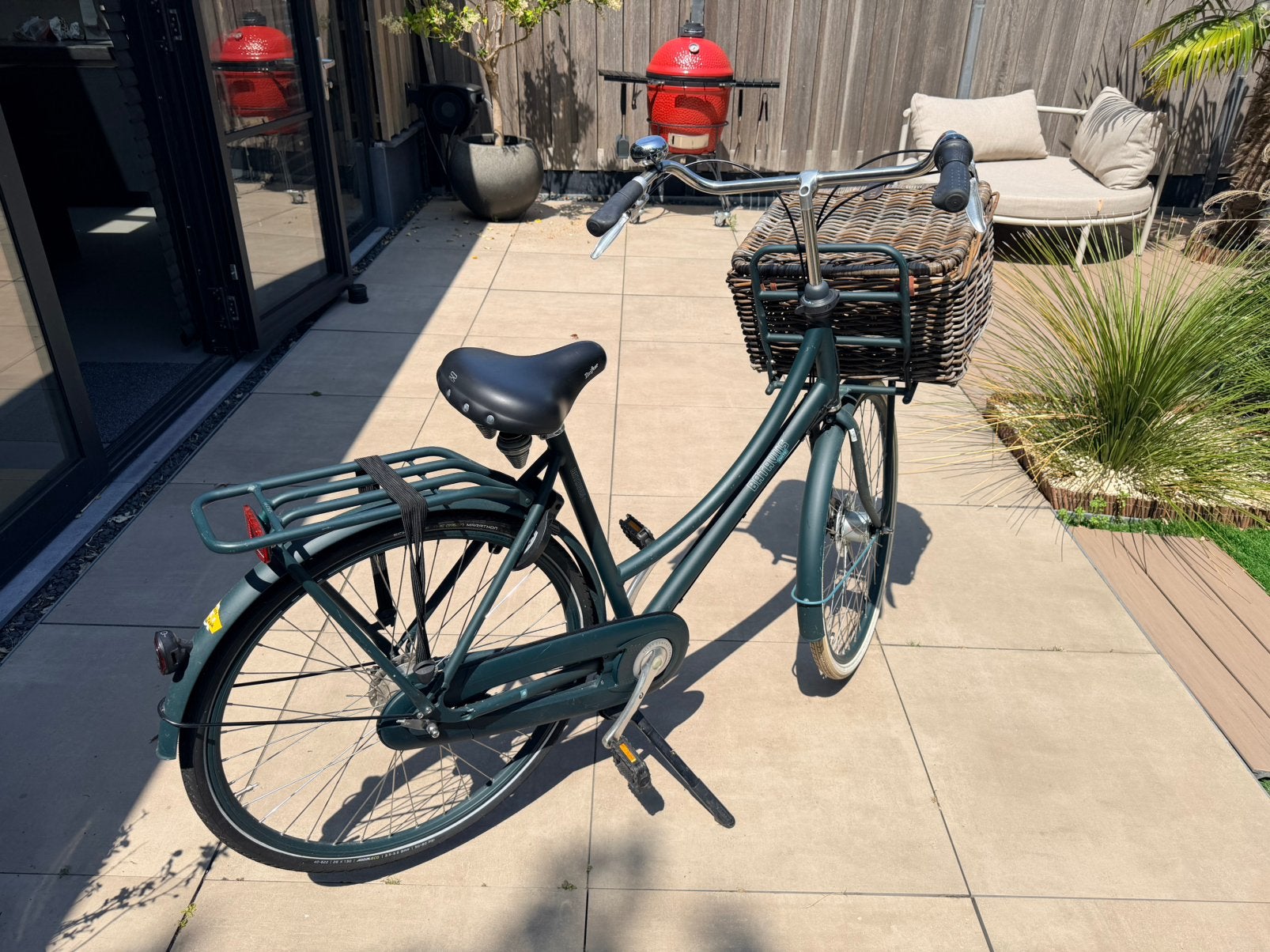 Batavus Damesfiets 55 cm -7 Versnellingen - Rieten Mand, Minder dan 10 versnellingen, Gebruikt, Batavus, Ophalen of Verzenden