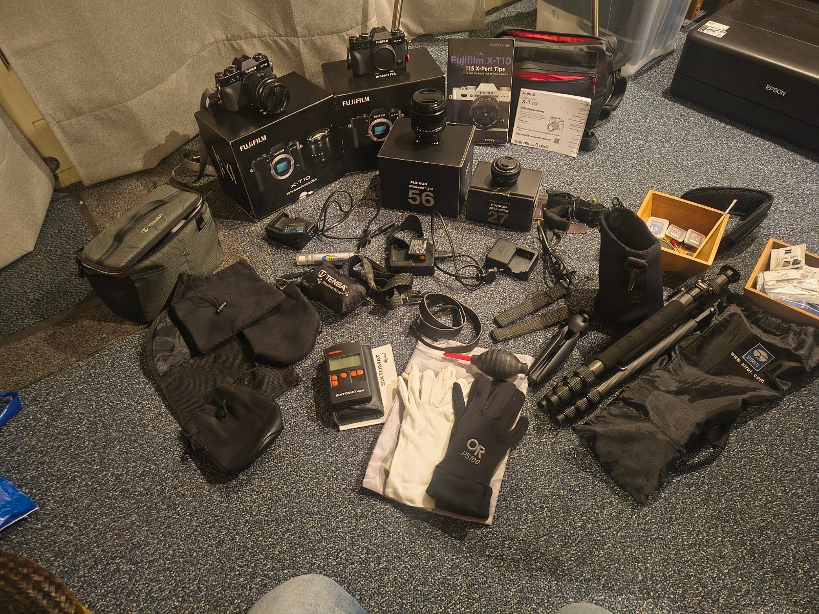 2x Fujifilm X-T10 Systeemcamera met uitgebreide accessoires, Audio, Tv en Foto, Beeldstabilisatie, Ophalen of Verzenden, Fujifilm