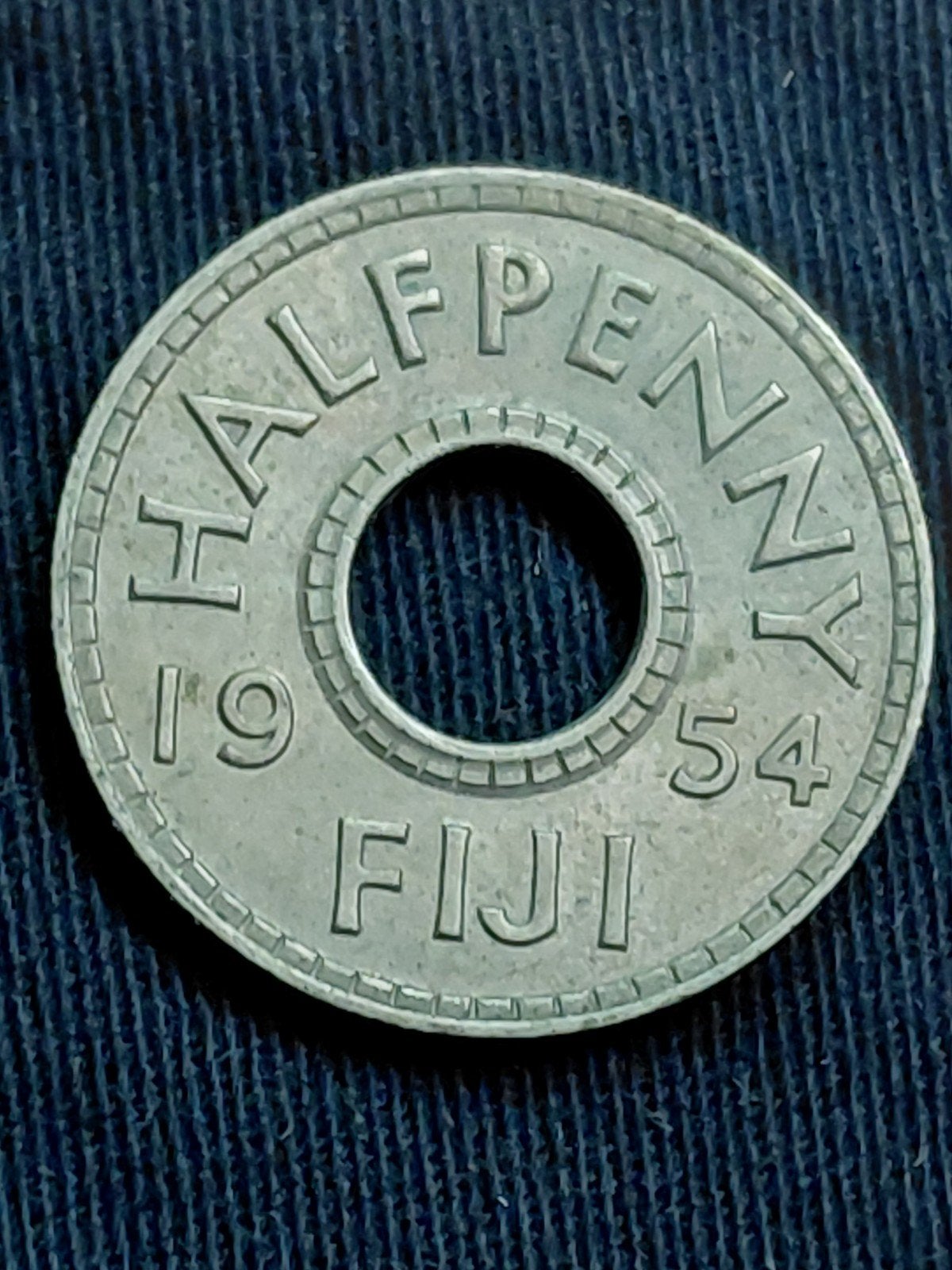 Fiji Half Penny 1954 Elizabeth II, Verzenden, Losse munt