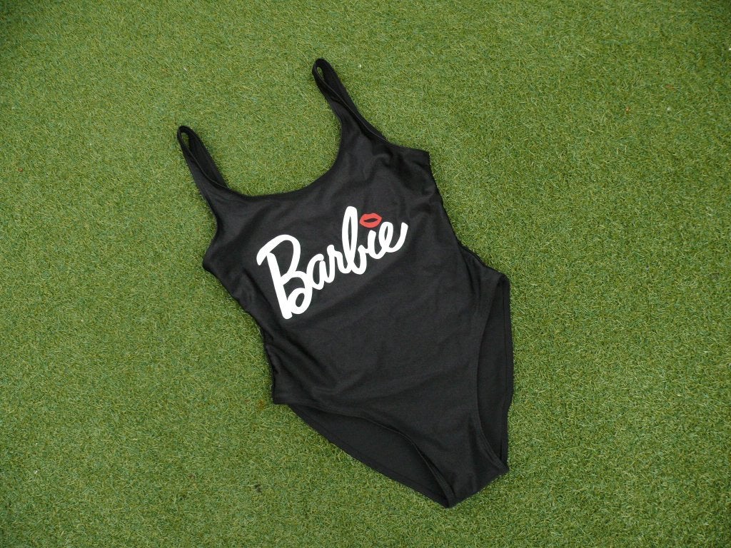 Barbie zwart badpak maat M als nieuw, Ophalen of Verzenden, Zo goed als nieuw, Zwart, Badpak