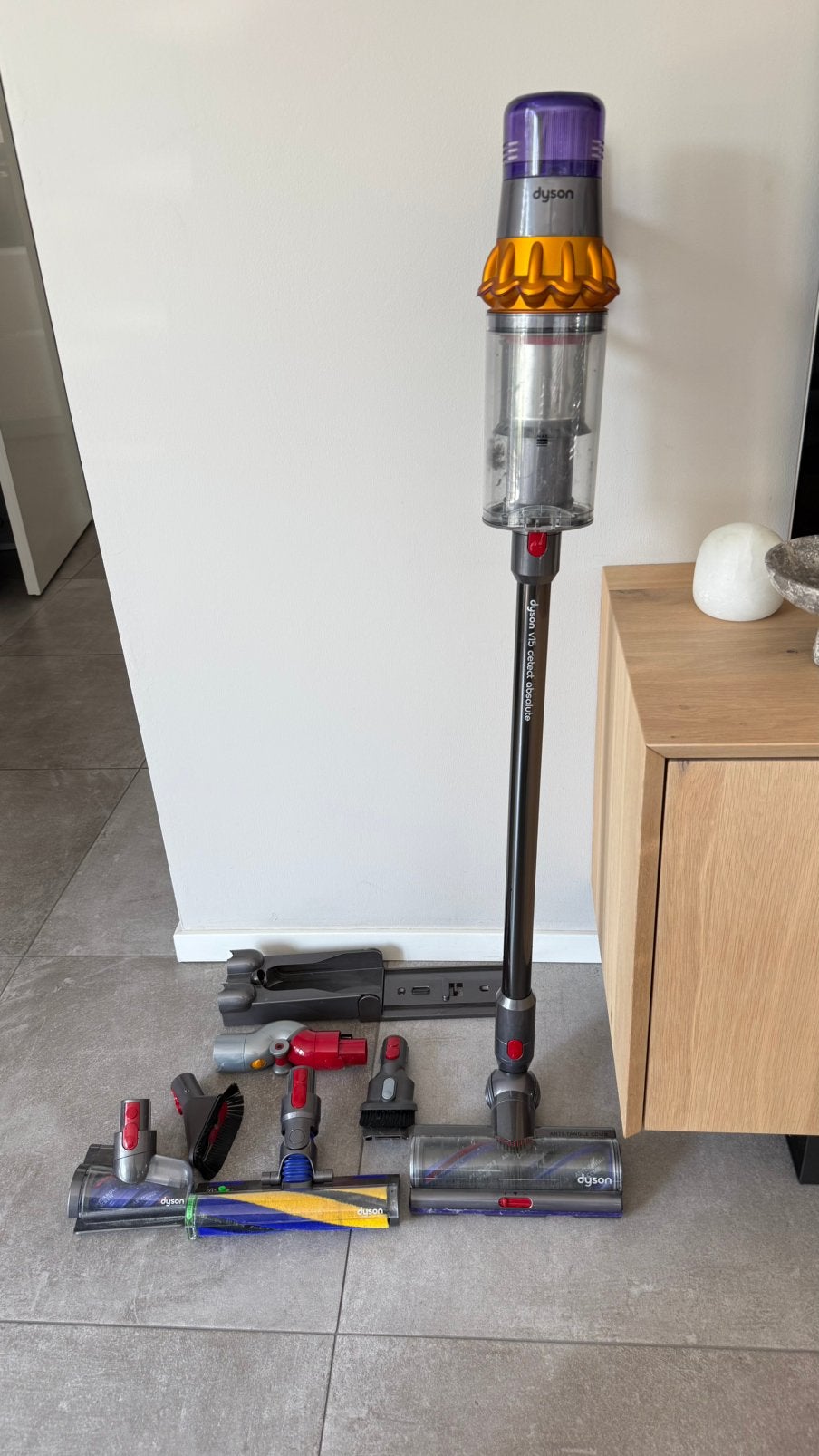 Dyson V15 steelstofzuiger met accoires., Ophalen of Verzenden, Zo goed als nieuw