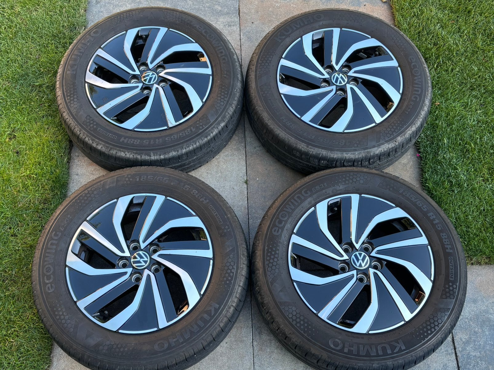 VW Polo zomerset lichtmetalen velgen Essex 15inch 4x6mm, Ophalen, 15 inch, Velg(en), 185 mm