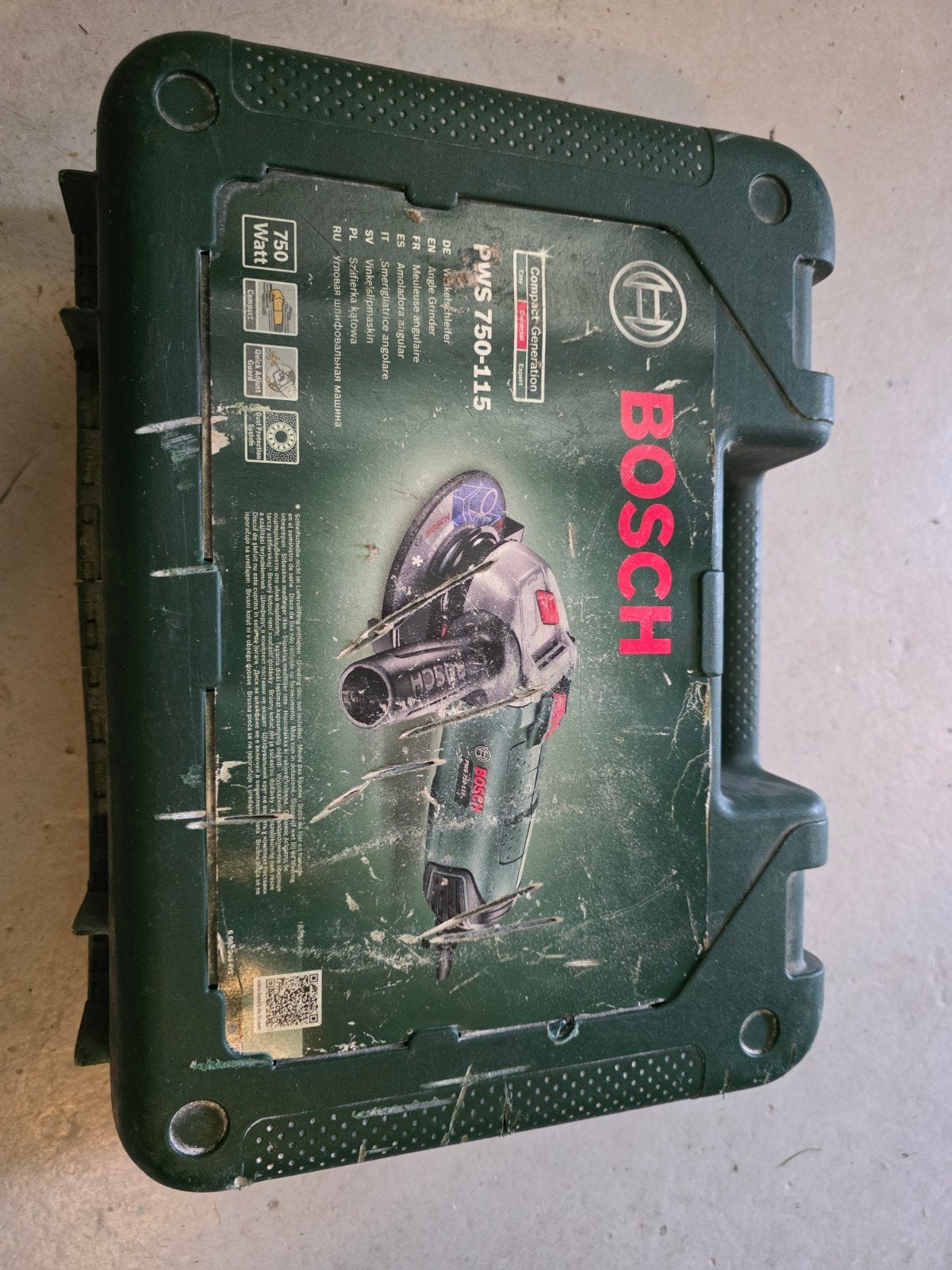 Bosch Haakse Slijper PWS 750-115, Doe-het-zelf en Verbouw, Ophalen of Verzenden, Gebruikt, Haakse slijper, Bosch