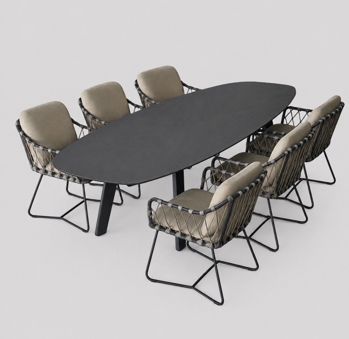 4 Seasons Outdoor Prego dining tuinset 280x113x75, Ophalen, Overige materialen, 6 zitplaatsen, Nieuw