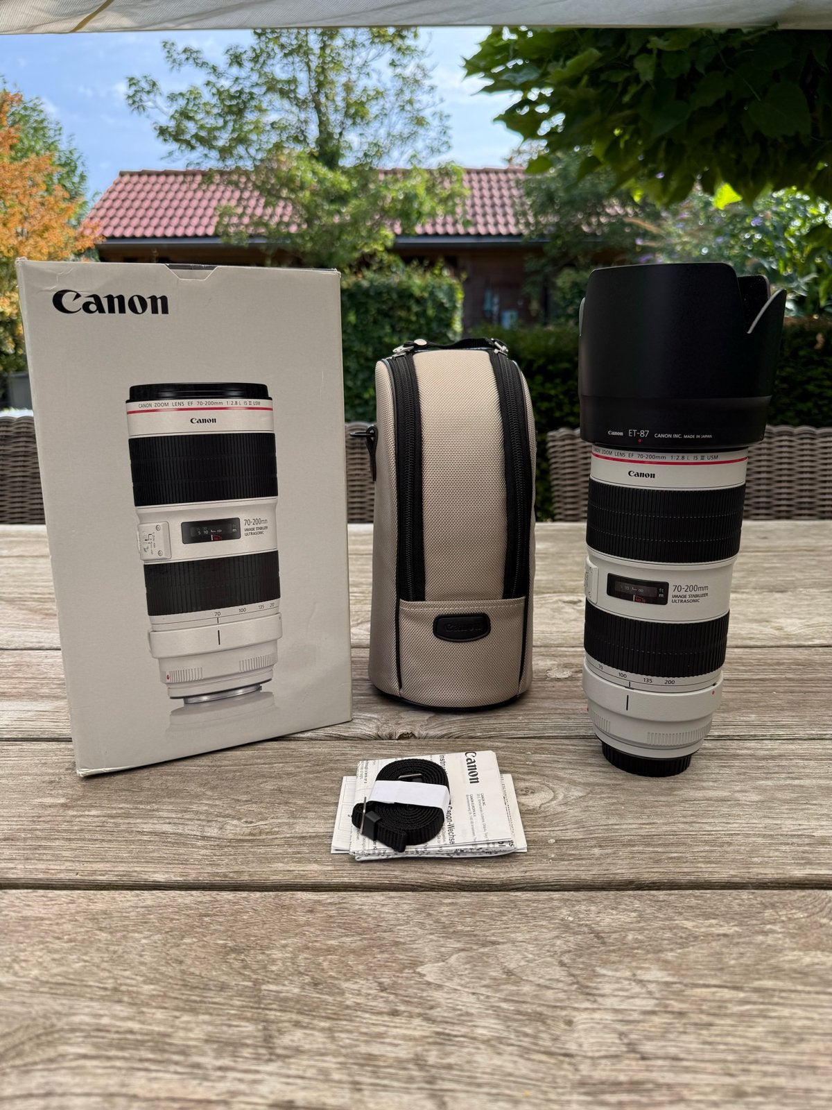 Canon EF 70-200mm F2.8L IS III USM Telelens, Canon, Zo goed als nieuw, Statiefgondel, Canon EF