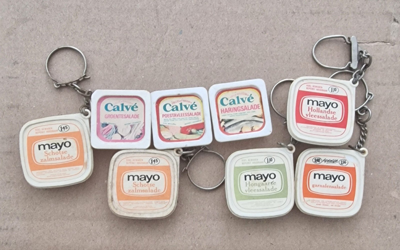 Calvé + Mayo sleutelhangers, Ophalen of Verzenden, Gebruikt, Merk