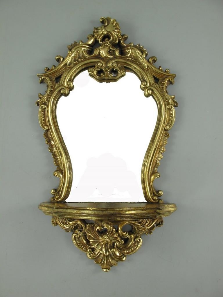 Gouden Wandspiegelconsole in Barok Stijl, Huis en Inrichting, Helene Livingstyle, Minder dan 50 cm, Helenelivingstyle@gmail.com