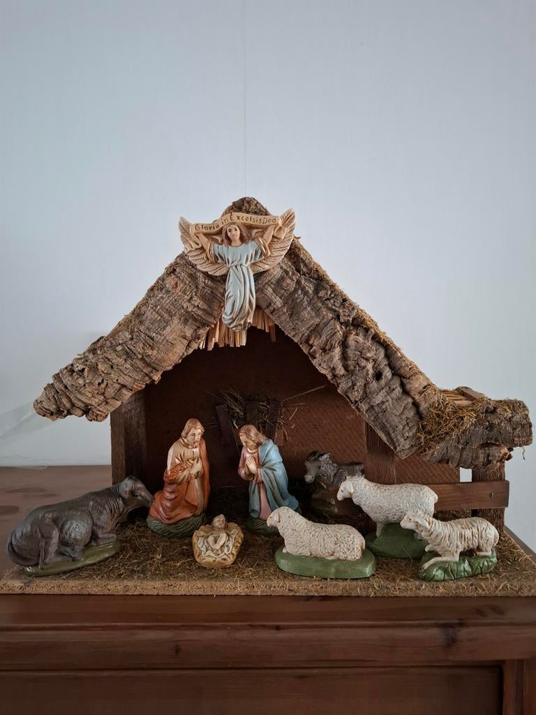 Kerststal met beelden, Diversen, Kerst, Ophalen, Zo goed als nieuw