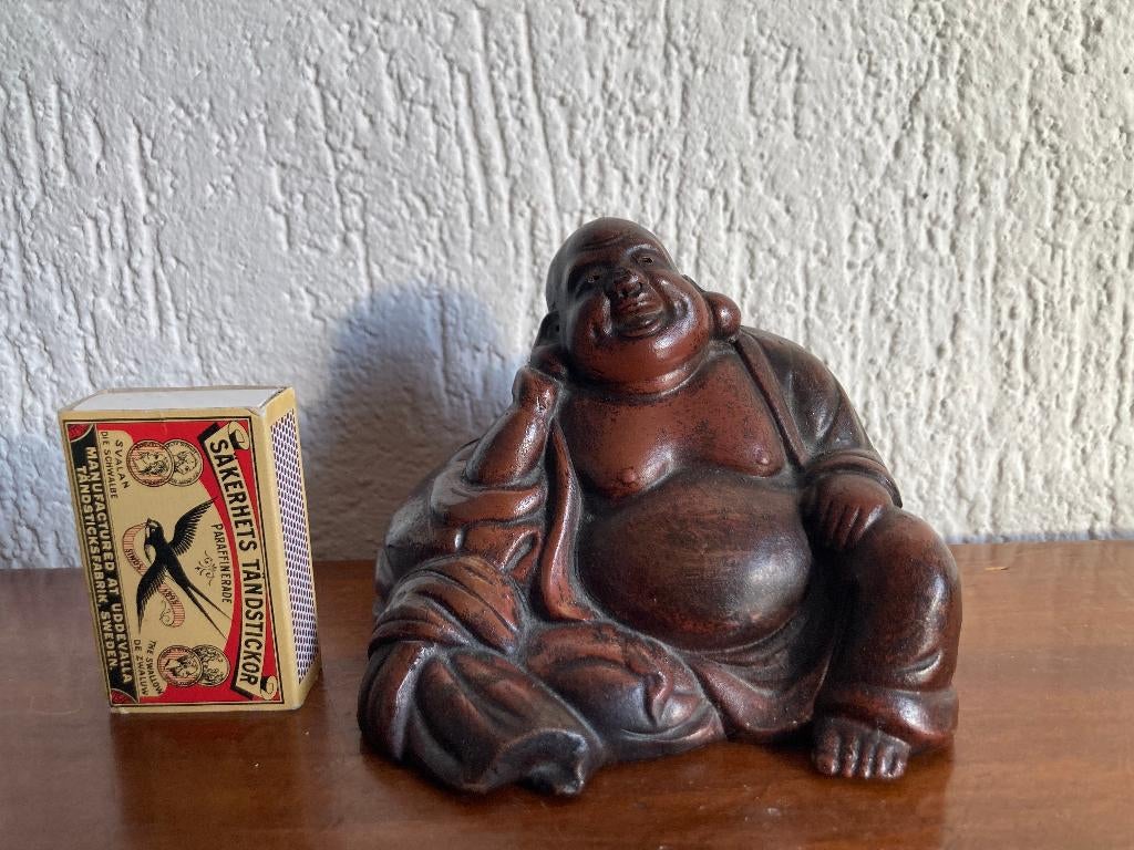 Suarhout Poe-Tai-Ho-Shang geluksbrenger Boeddha beeldje, Antiek en Kunst, Ophalen of Verzenden