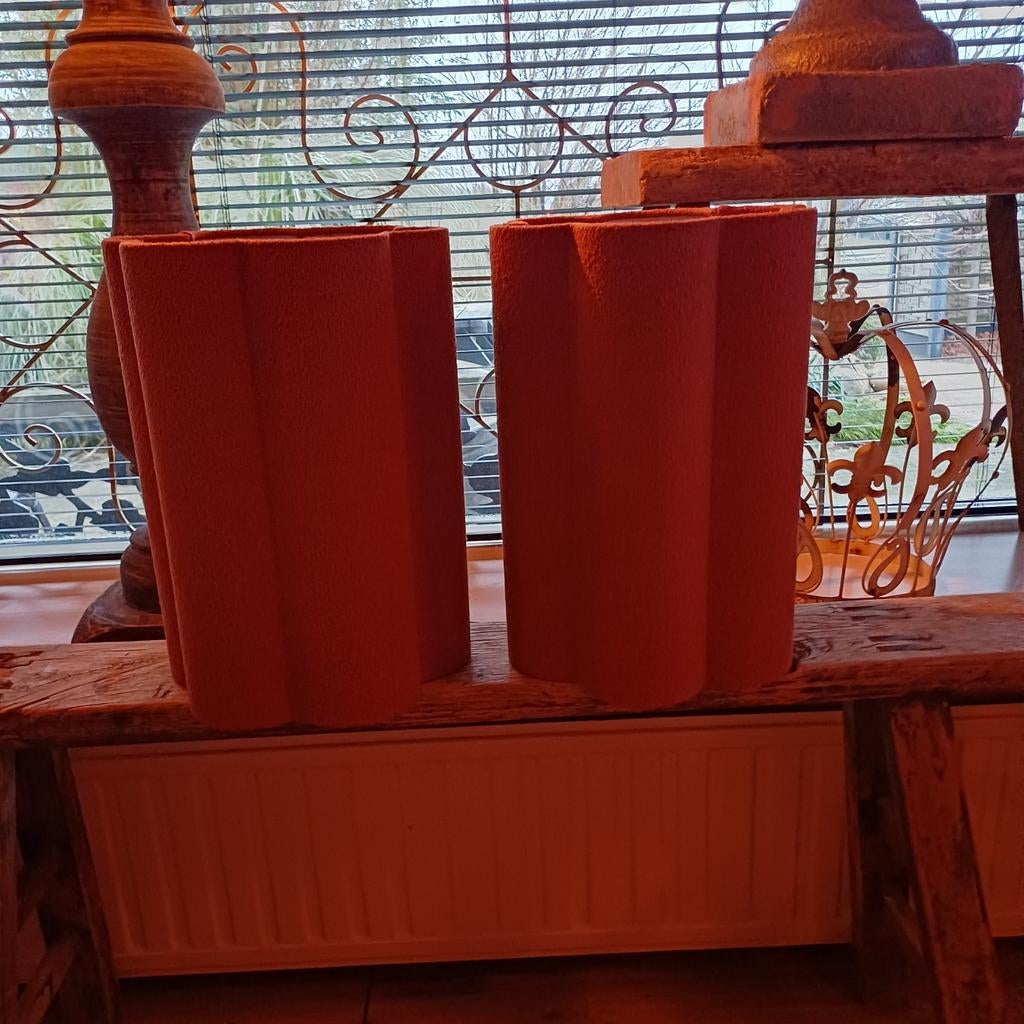 2 nieuwe terra lampenkap lampenkappen roestkleur kwantum, Huis en Inrichting, Lampen | Lampenkappen, Ophalen of Verzenden, Nieuw