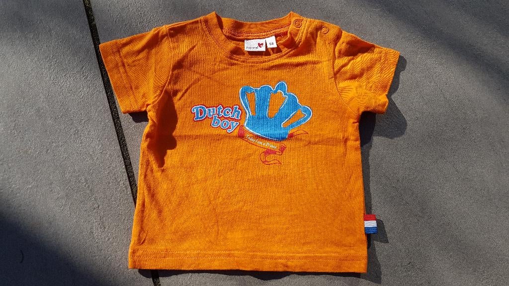WK EK Oranje shirt koningsdag 68 ZGAN, Ophalen of Verzenden, Zo goed als nieuw, Kostuum, Oranje of Koningsdag