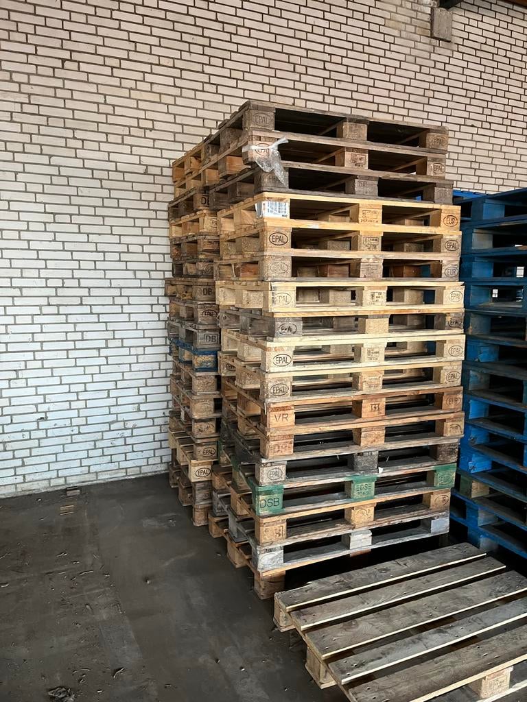 EURO PALLETS TE KOOP! 41 STUKS, Ophalen, Gebruikt, 50 mm of meer, Pallet