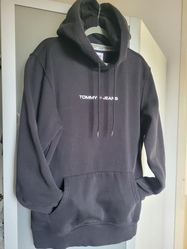 Tommy jeans hoodie zwart, Zwart, Ophalen of Verzenden, Zo goed als nieuw, Tommy Jeans