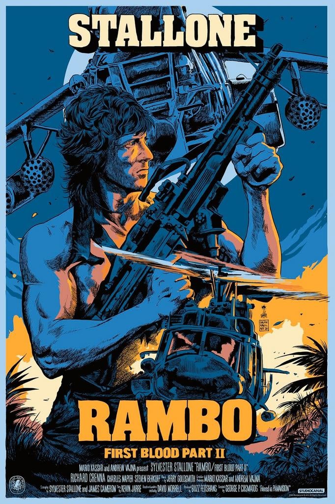 Rambo, Verzamelen, Ophalen of Verzenden, Zo goed als nieuw, A1 t/m A3, Film en Tv