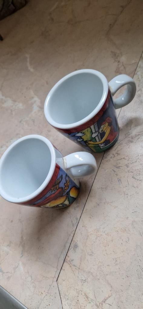 2x Landal mokken - Jacques Tange - Schoonhoven Keramiek, Antiek en Kunst, Ophalen of Verzenden