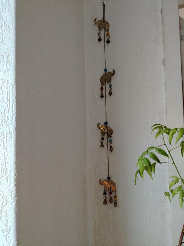 Koper Olifanten muur decoratie uit India, Ophalen of Verzenden, Nieuw