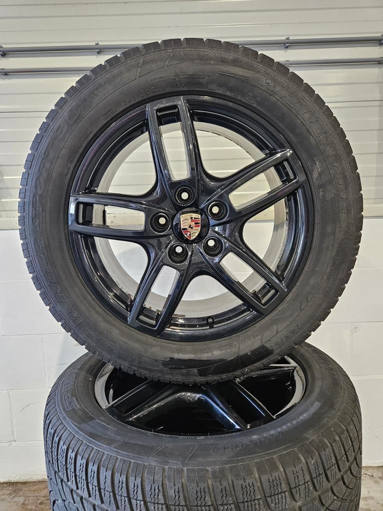 Porsche Cayenne velgen 19" zwart, Gebruikt, 265 mm, Banden en Velgen, Winterbanden