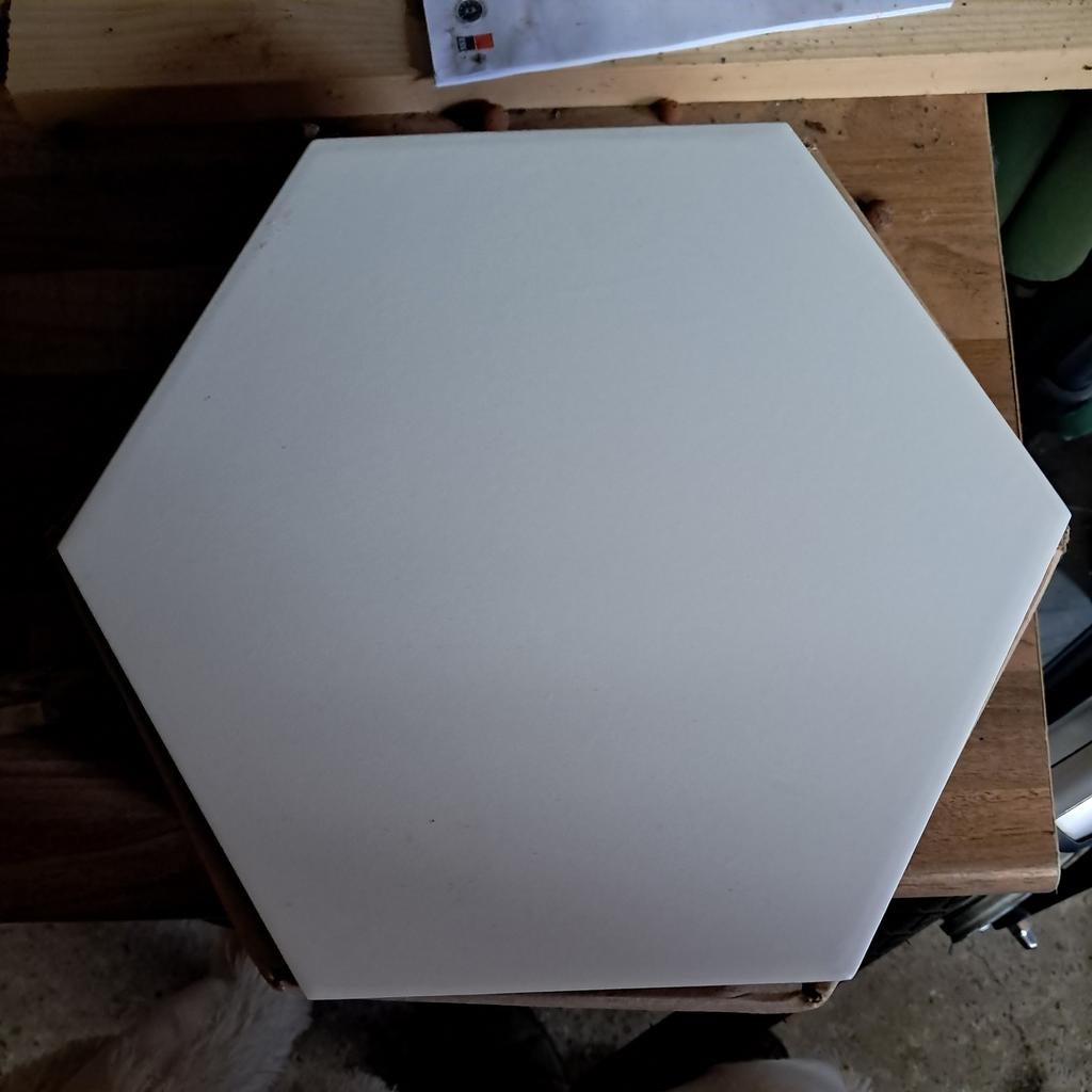 Hexagon tegels wit 23x27cm 3 dozen, Ophalen, Minder dan 20 cm, Minder dan 20 cm, Minder dan 5 m²