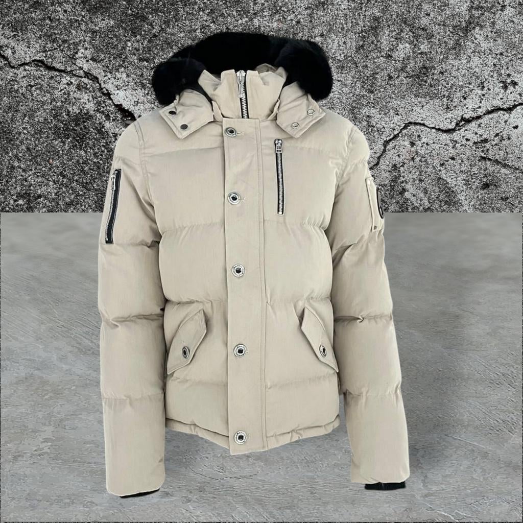 Moose Knuckles Winter Jas Heren Beige, Ophalen of Verzenden, Zo goed als nieuw, Beige